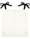 Irreplaceable Two Bows Top In White