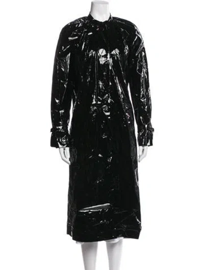 Pre-owned Isa Arfen Coat In Black