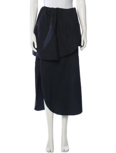Pre-owned Isa Arfen Midi Length Skirt In Black