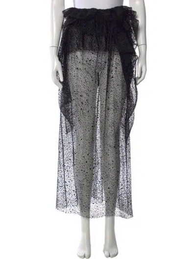 Pre-owned Isa Arfen Midi Length Skirt In Black