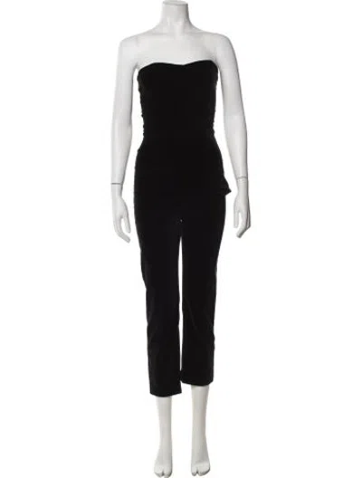 Pre-owned Isa Arfen Strapless Jumpsuit In Black