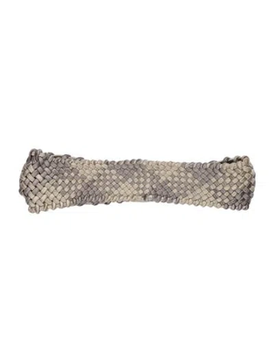 Pre-owned Isa Boulder Animal Print Bottoms In Gray