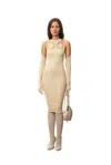 Isa Boulder Argyle Tank Knit Dress In White