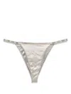 Isa Boulder Astoria Chain Bikini Bottoms In Grey