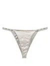 Isa Boulder Astoria Chain Bikini Bottoms In Grey