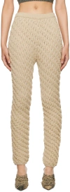 Isa Boulder Beige Cereal Lounge Pants In Burlap