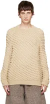 Isa Boulder Beige Nonhoodie Sweater In Cereal