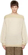 Isa Boulder Beige Sailor Sweater In Oatmeal
