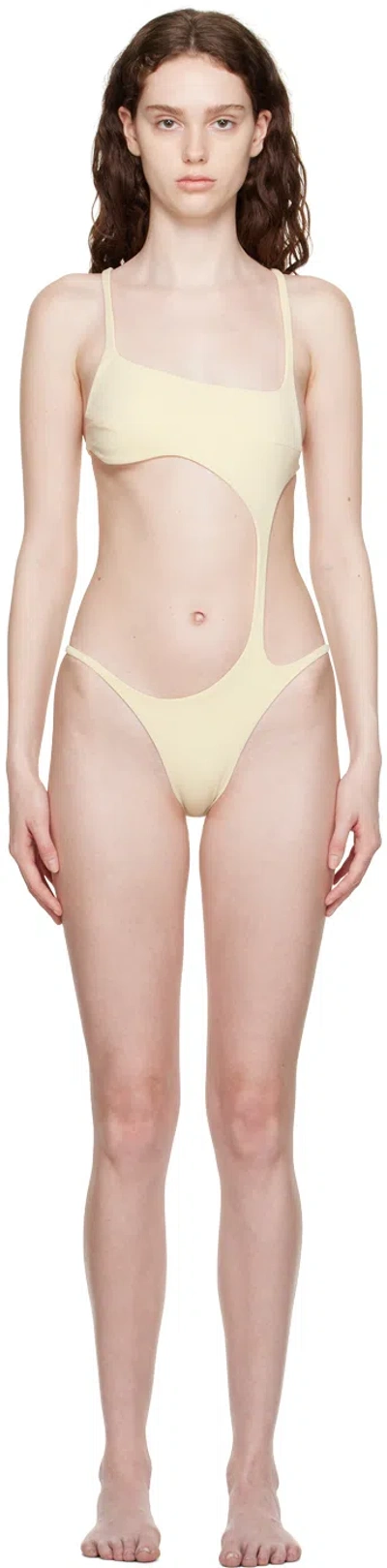 Isa Boulder Beige Stingray One-piece Swimsuit In Calico