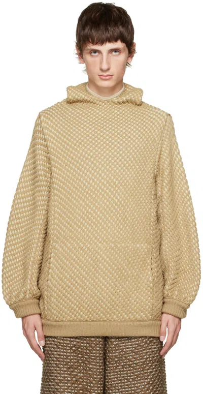 Isa Boulder Beige Way Hoodie In Hay
