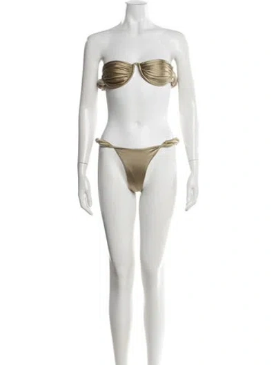 Pre-owned Isa Boulder Bikini In White
