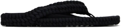 Isa Boulder Black Tires Sandals In Slate
