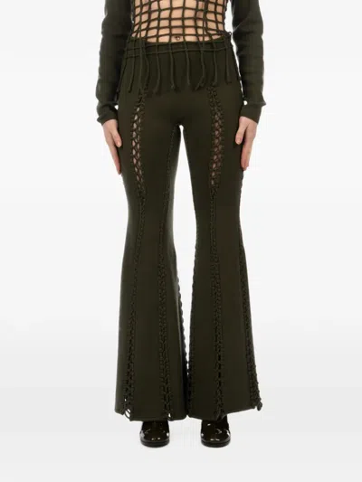 Isa Boulder Boot-cut Trousers In Multi