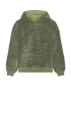 Isa Boulder Boucle Hoodie In Green