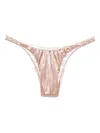 Isa Boulder Braided-strings Bikini Bottoms In Pink