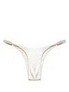 Isa Boulder Braided-straps Reversible Bikini Bottoms In Silver