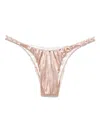 Isa Boulder Braided-strings Bikini Bottoms In Pink