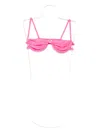 Isa Boulder Braided-trim Bikini Top In Pink