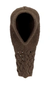 Isa Boulder Cableweave Balaclava In 土壤色