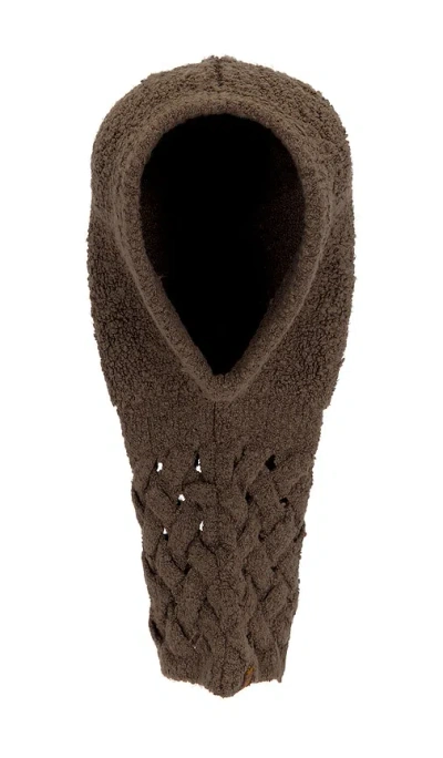 Isa Boulder Cableweave Balaclava In 土壤色