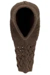 Isa Boulder Cableweave Balaclava In Soil