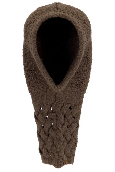 Isa Boulder Cableweave Balaclava In Soil