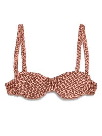 Isa Boulder Challenger Bikini Top In Brown