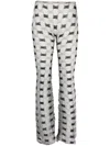 Isa Boulder Check-pattern Knit Trousers In Lightchess