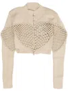 Isa Boulder Court Cardigan In Neutrals