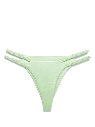 Isa Boulder Double Trouble Bikini Bottoms In Green