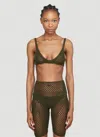 Isa Boulder Explore Crochet-knit Bra In Green