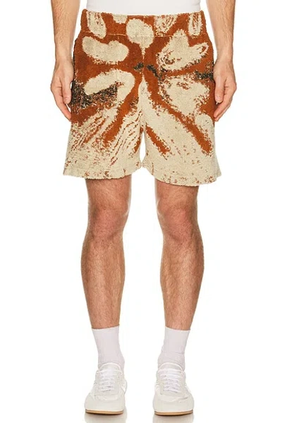 Isa Boulder Floyd Towel Short In Brown