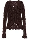 Isa Boulder Fudgy Sweater In Brown