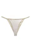 Isa Boulder Full-chain Bikini Bottoms In Grey