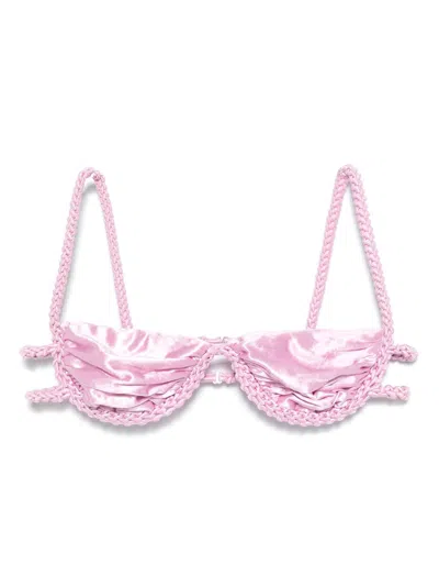 Isa Boulder Ssense Exclusive Pink Full Chain Bikini In Rosa