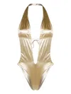 Isa Boulder Minimum Reversible Swimsuit In Gold