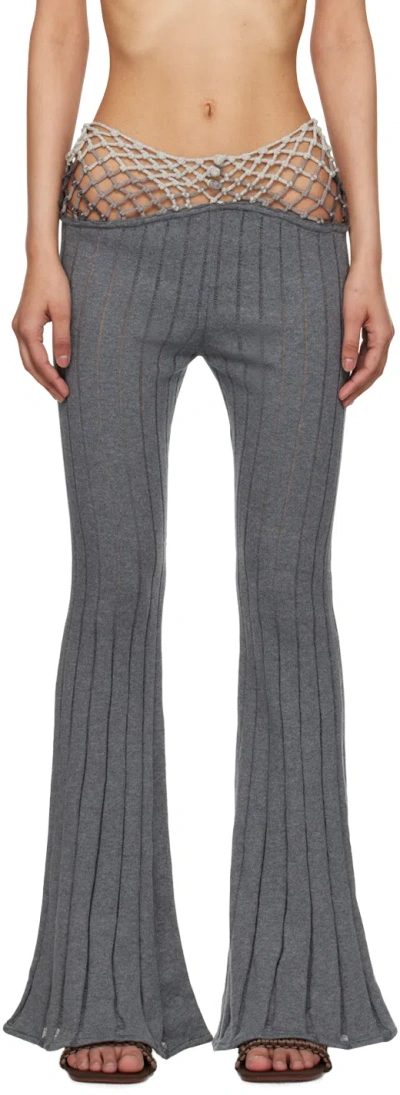 Isa Boulder Gray Alpha Lounge Pants In Graydient