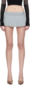 Isa Boulder Gray Tennis Skort In Silver