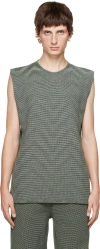 Isa Boulder Crew Neck Technical-jersey Tank-top In Seaweed