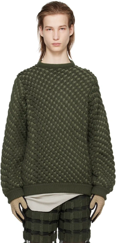 Isa Boulder Green Succulent Sweater In Mossweed