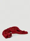 Isa Boulder Knit Boot Sandals In Red