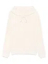 Isa Boulder Lace-up Collar Hoodie