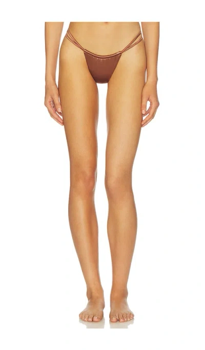 Isa Boulder Leaves Bikini Bottom In Brown