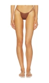 Isa Boulder Leaves Bikini Bottom In Burgundy