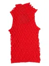 Isa Boulder Macramist Top In Red