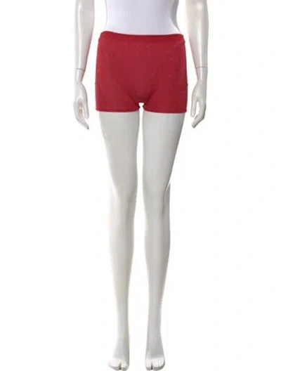 Pre-owned Isa Boulder Mini Shorts In Red