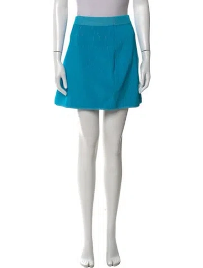 Pre-owned Isa Boulder Mini Skirt In Blue