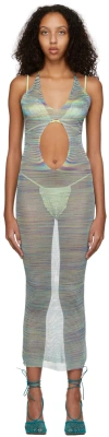 Isa Boulder Multicolor Long Pullaway Jelly Dress In Neptune