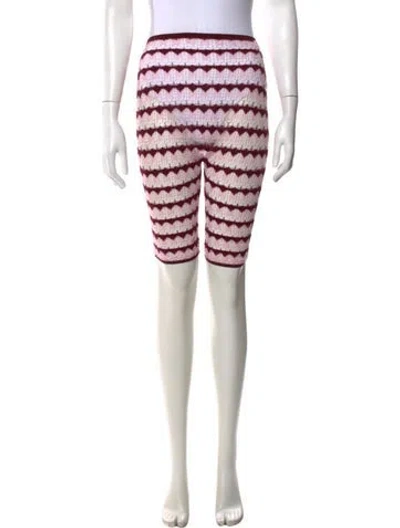 Pre-owned Isa Boulder Patterned Knee-length Shorts In Pink