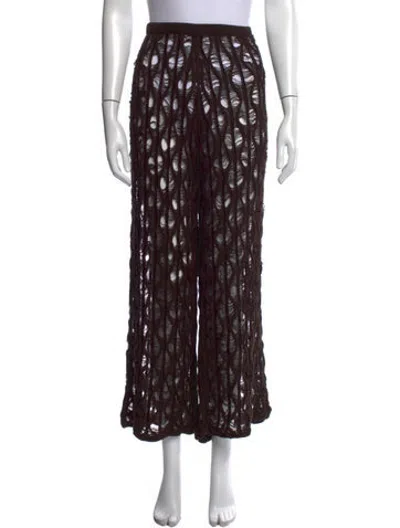 Pre-owned Isa Boulder Patterned Wide Leg Pants W/ Tags In Multicolor